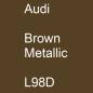 Preview: Audi, Brown Metallic, L98D.